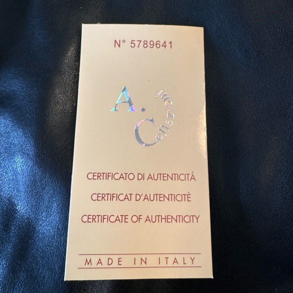 NWT Armani Collezioni Black Leather Jacket - Picture 6 of 6